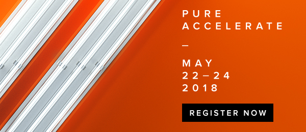 PURE ACCELERATE – MAY 22-24 2018. REGISTER NOW.