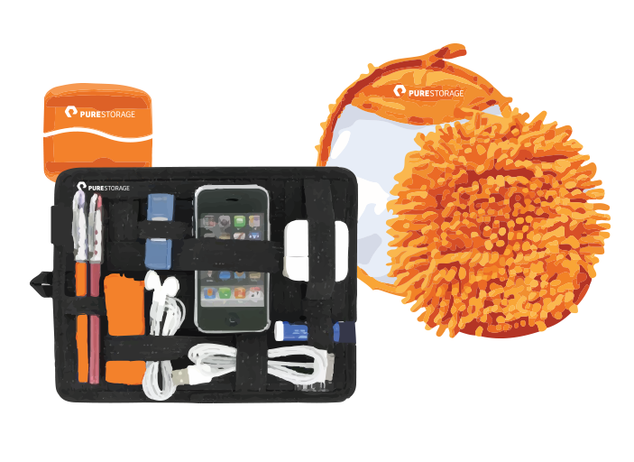 Spring Cleaning Kit - Wave Screen Cleaner, Frizzy Hand Duster, GRID-IT!® Organizer